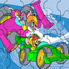 Tom and Jerry in Racing Jigsaw Puzzle Game Flash O