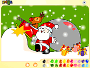 coloring santa merry christmas game online free