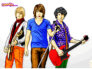 coloring jonas brothers game online free
