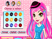 modish highlight hairstyle free game online