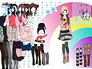 rainbow dress up free girl game online