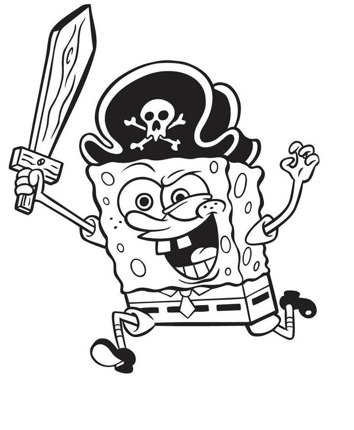 Sponge Bob Square Pants Coloring Pages Pictures 35 موقع العاب