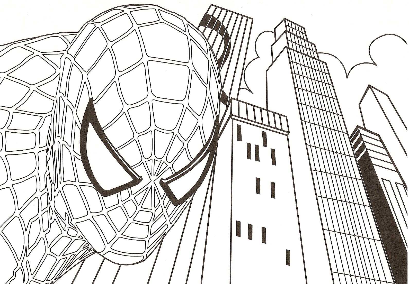 Spidermann Coloring Pages