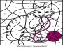 cat coloring by numbers