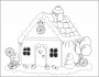 coloring picture gingerbread house 57