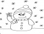 snowman christmas picture coloring 59