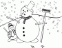 snowman christmas picture coloring sheets 31