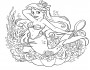 mermaid disney princess picture coloring