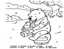 pooh with hunny coloring by numbers