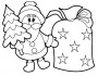 santa christmas picture coloring 1