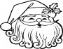 santa christmas picture coloring 2