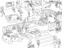 traffic at school house picture coloring pages 27