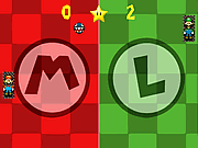 mario vs luigi Pong Game Flash Online