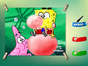 coloring sponge bob and patrick game online free