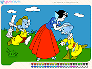 snow white painting coloring game online free