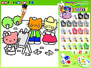 hello kitty painting coloring game online free