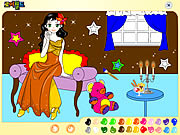 painting lovely girl colors game online free