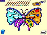 for butterfly painting coloring game online free