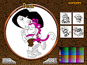 dora coloring page game online free