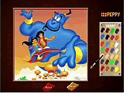 aladdin coloring page game online free