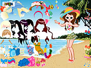 beach fashion dresses hairstyle free game online