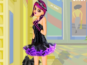 emo dress up shopping game online