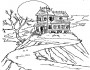 haunted house picture coloring pages 44