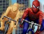 play game spiderman vs sandman race bike online